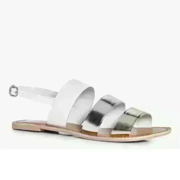 NEW NIB Boohoo Women's Annabel Multi Coloured Leather Flat Sz 9 US $30 - Picture 2 of 3